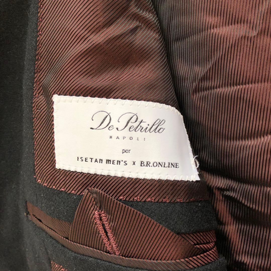 De Petrillo【M】タグ付き 金ボタン テーラードジャケット 黒 伊製