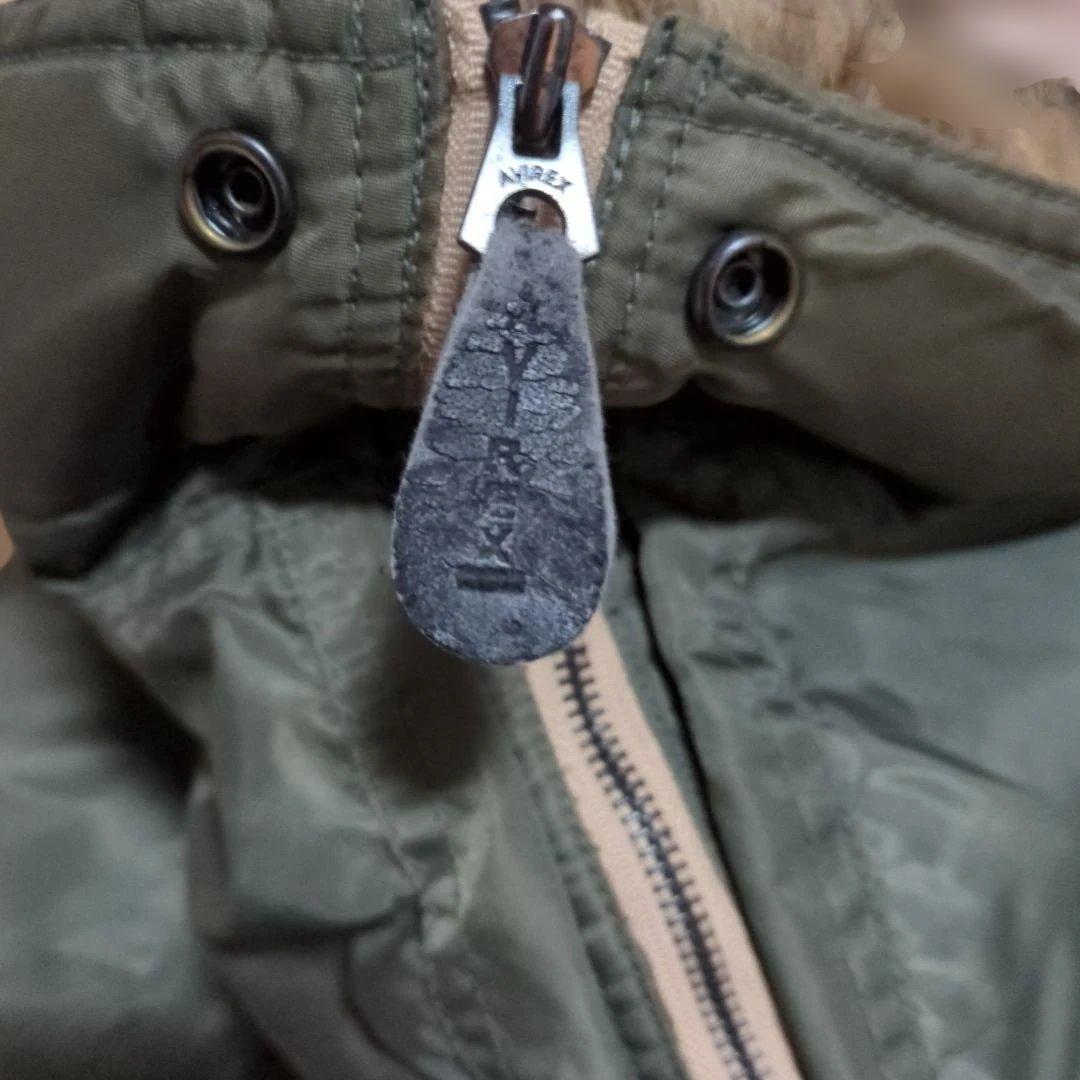 AVIREX　 USA 　ファー付きMA-1　ジャケット Ｌサイズ