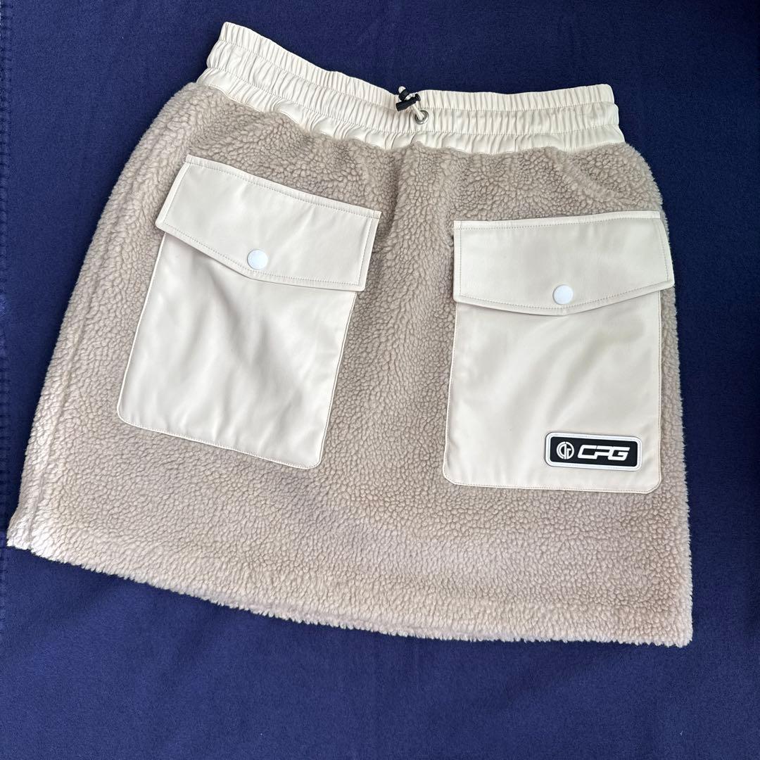 最終値下げ！CPG GOLFシーピージーゴルフ合皮切替ボアスカート 定価3.9万