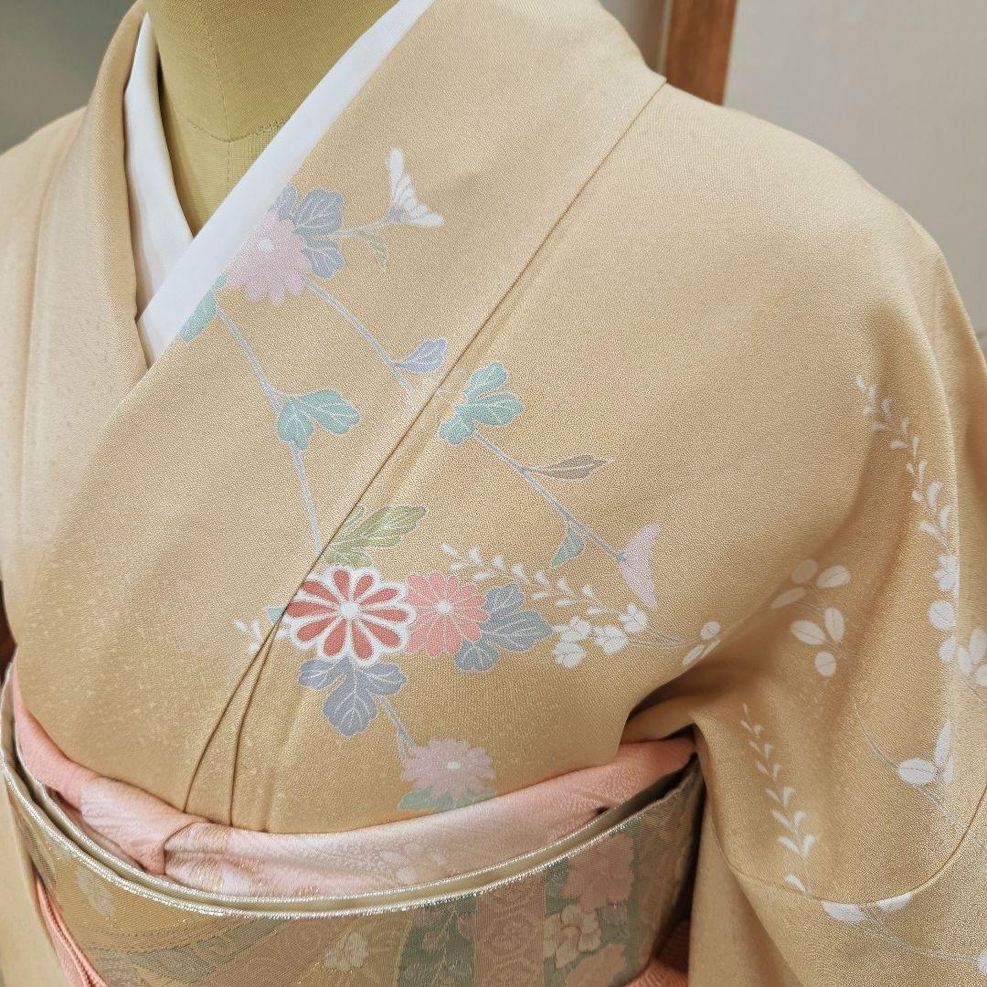 訪問着 4点フルセット、着物、袋帯、帯締め、帯揚げ