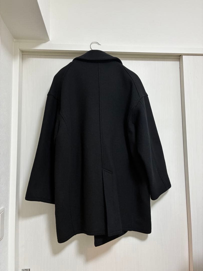 FRAMeWORK フレームワーク　Super 100ダブルクロスPコート　黒