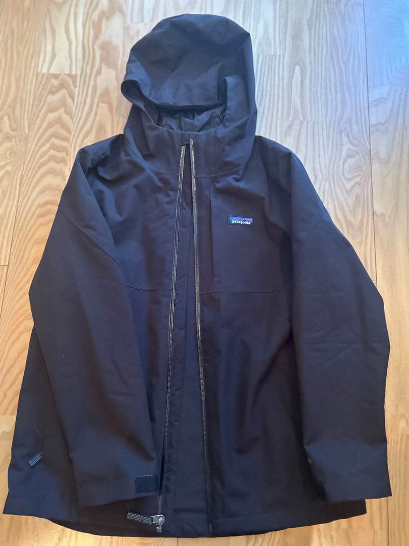 patagonia フォーインワン•エブリデージャケットキッズ L 黒