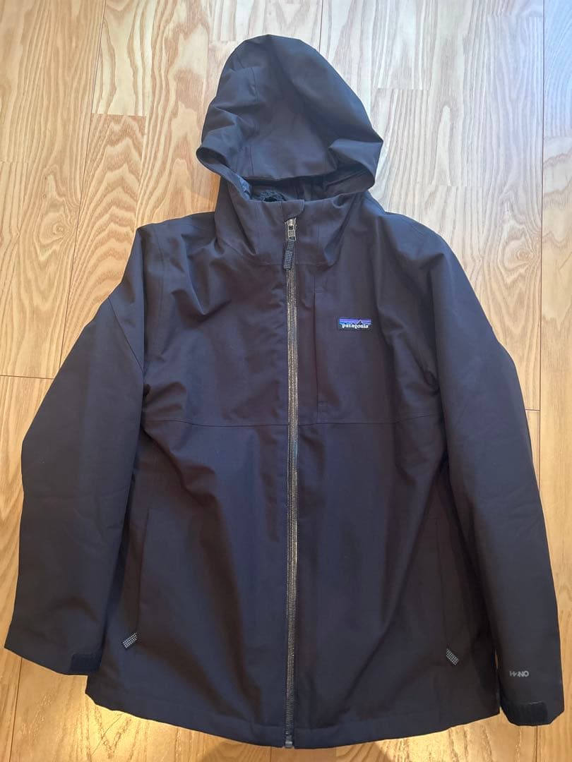 patagonia フォーインワン•エブリデージャケットキッズ L 黒