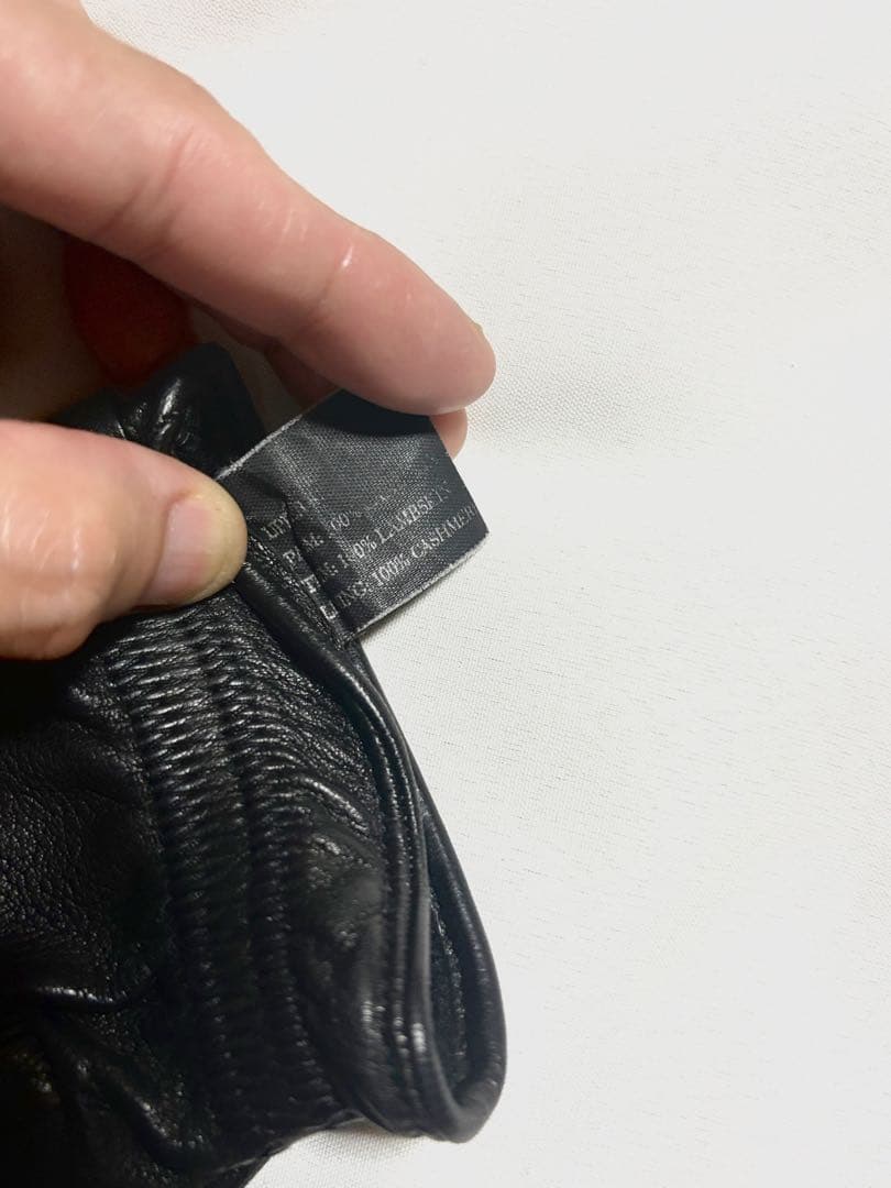 プラダ レザーナイロングローブ ブラック サイズ7.5