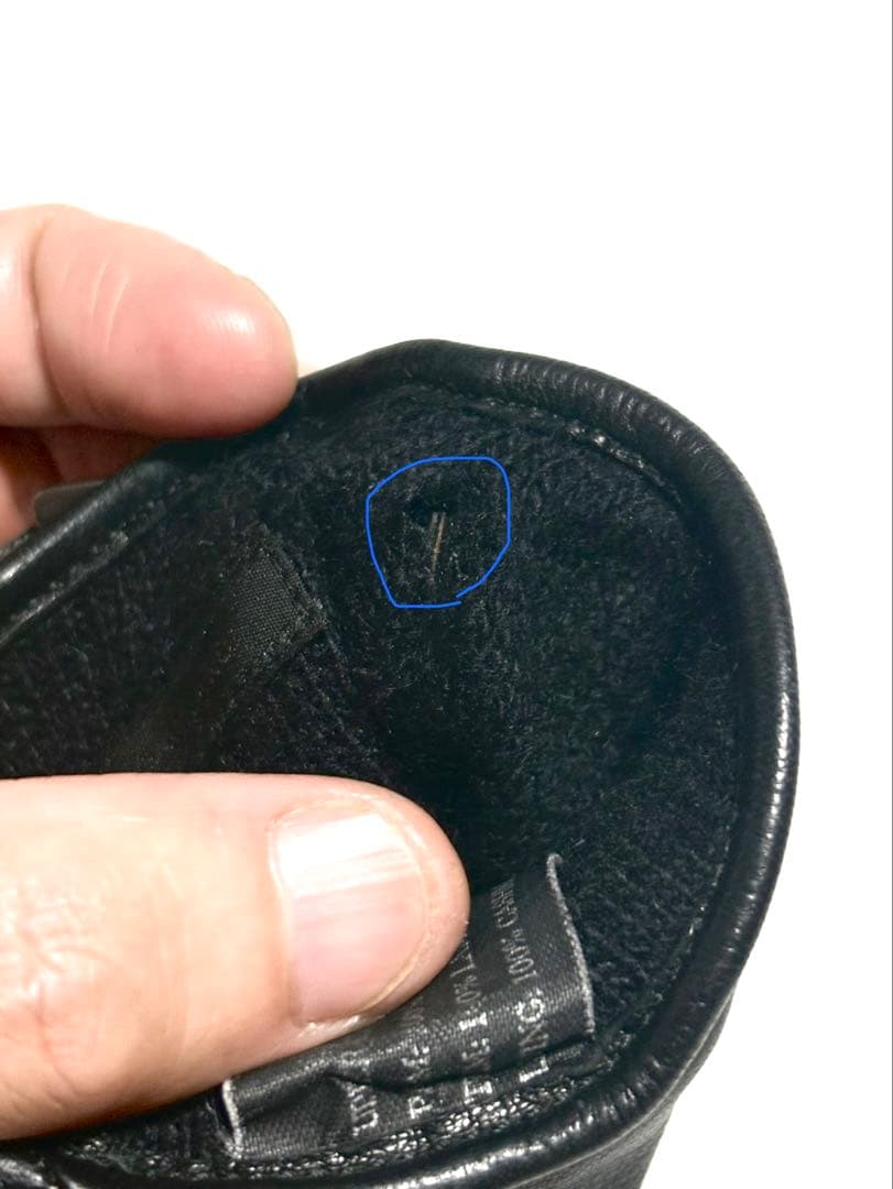 プラダ レザーナイロングローブ ブラック サイズ7.5