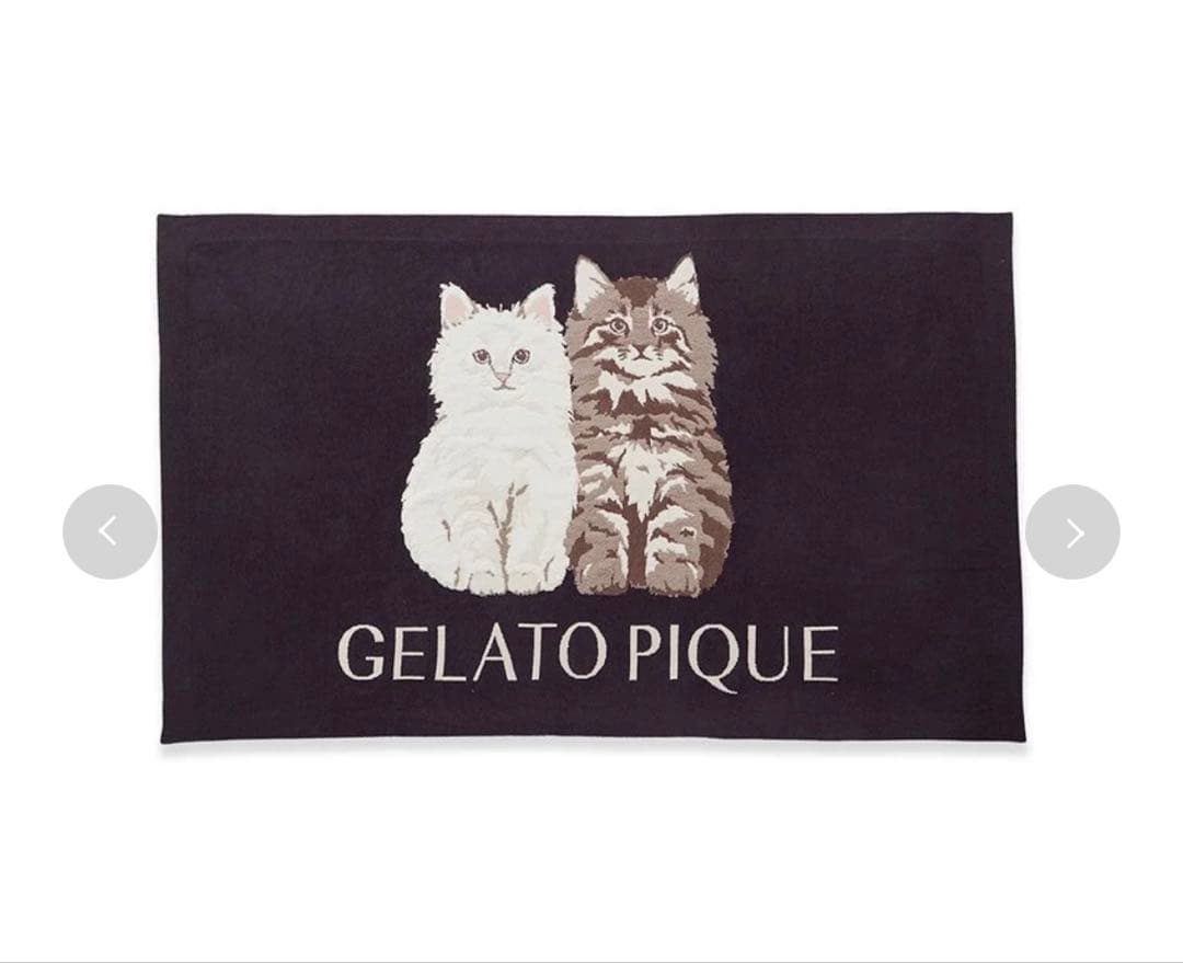 gelato pique (ジェラートピケ)ツインキャットジャガードブランケット