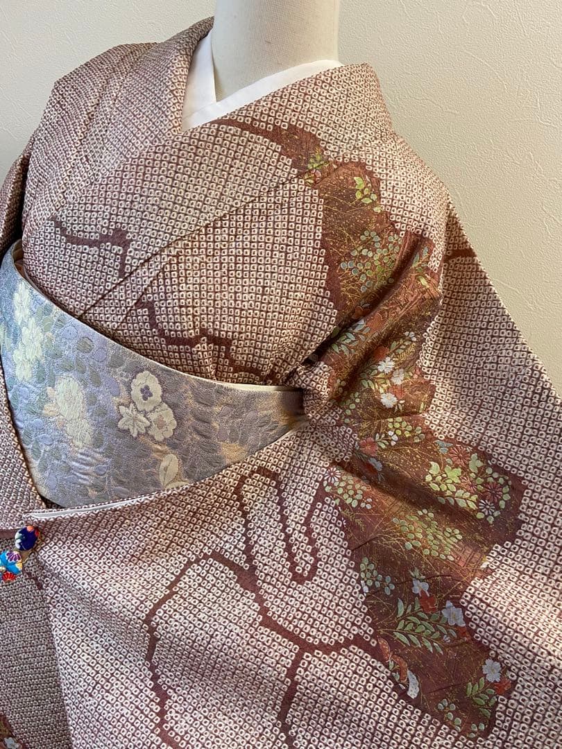 im☆様 正絹　絞り　訪問着　袷