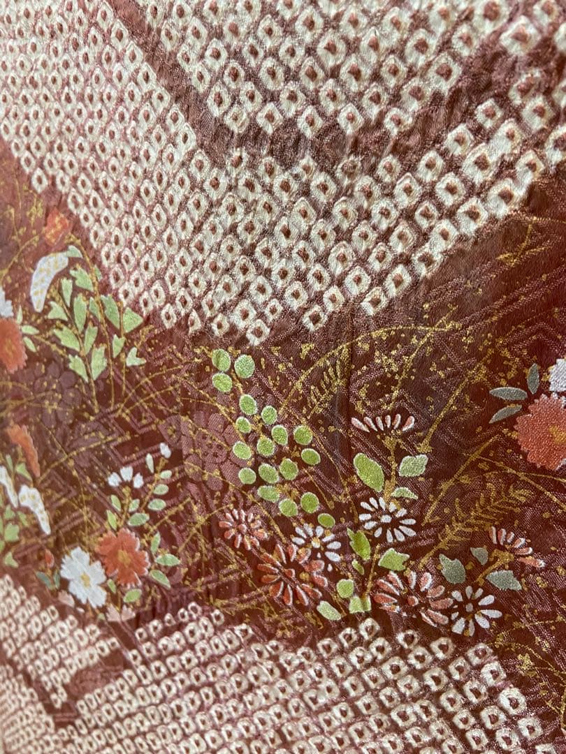 im☆様 正絹　絞り　訪問着　袷