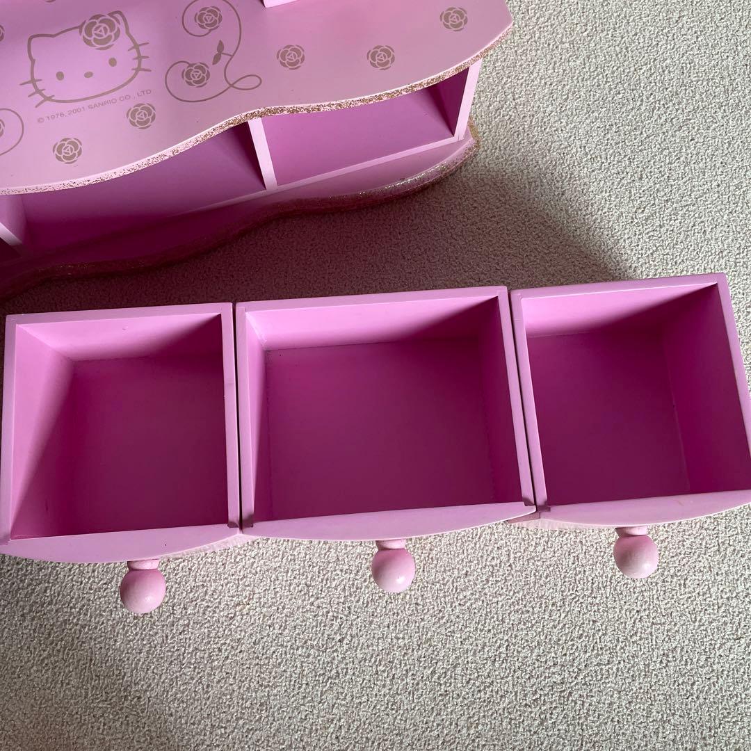 レア★ Hellokitty ドレッサー　キティピンクの鏡　姫 ドレッサー鏡台
