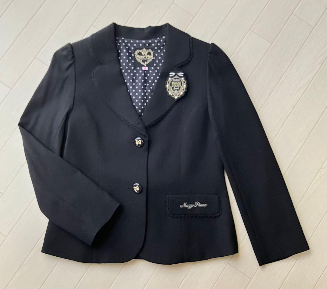 メゾピアノ M/150 卒服 フォーマル 後ろリボンジャケットスーツ セット