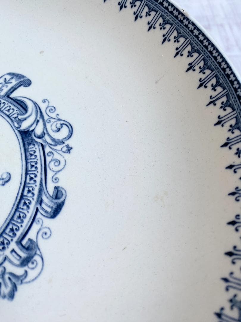 フランス アンティーク エンブレム トランスファー コンポティエ