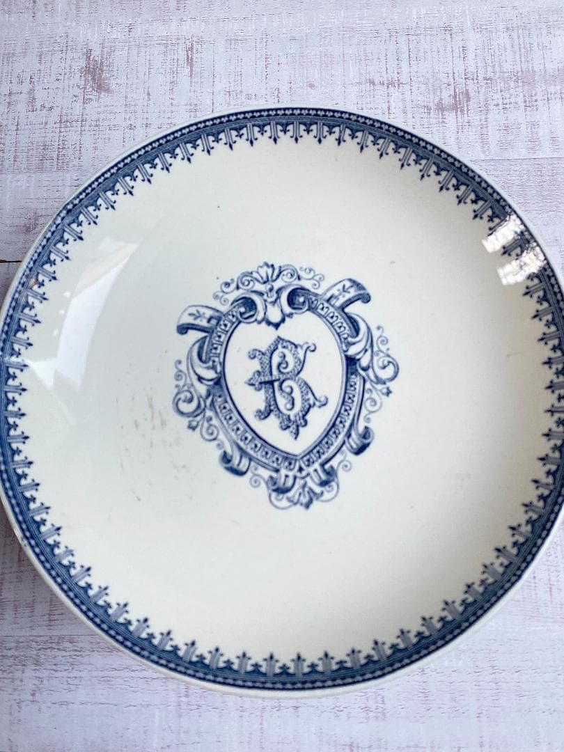 フランス アンティーク エンブレム トランスファー コンポティエ