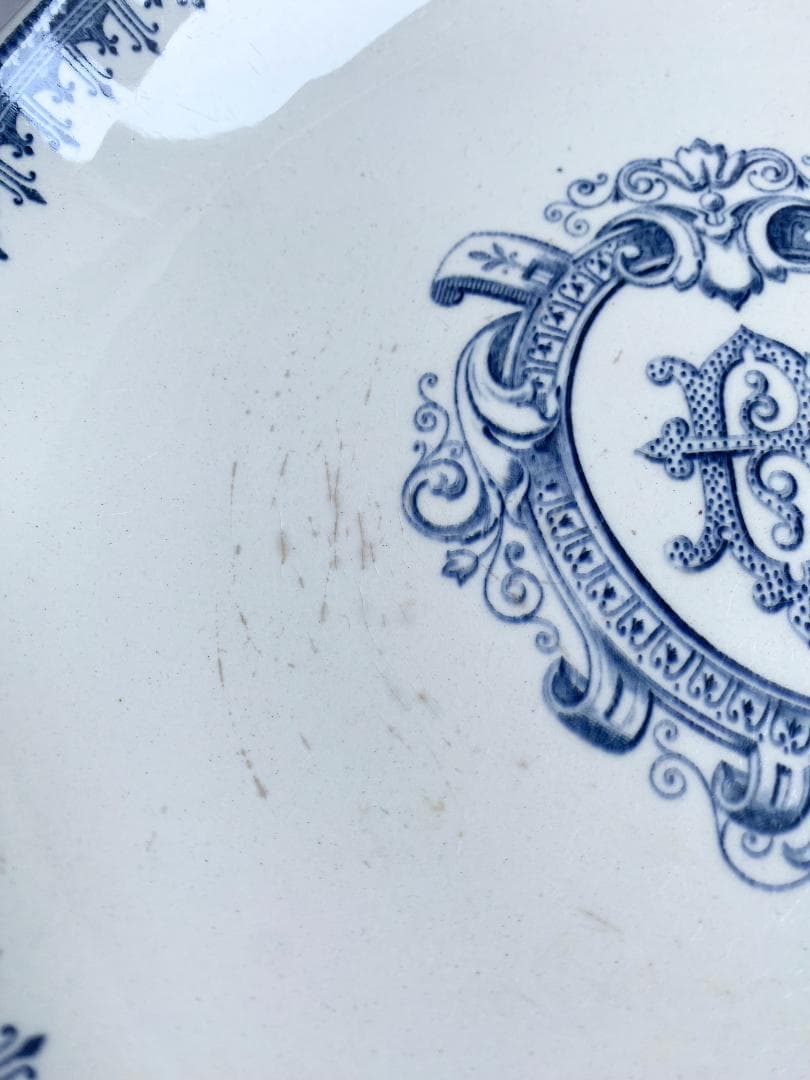 フランス アンティーク エンブレム トランスファー コンポティエ