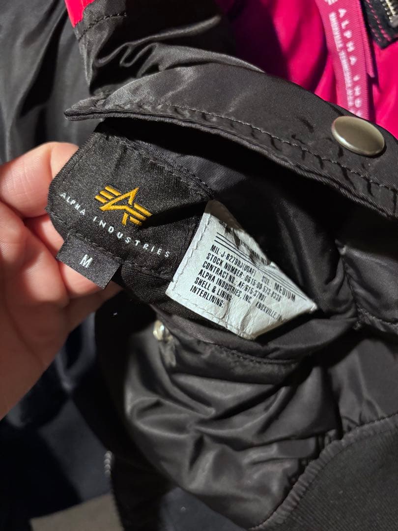 マスターマインド　C2H4 ALPHA INDUSTRIES MA-1 M 赤