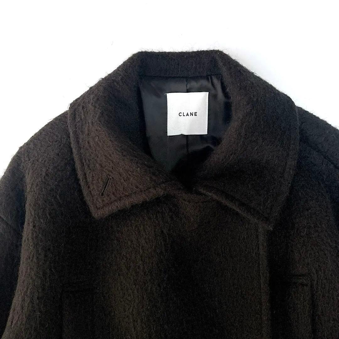 クラネ⁑ショートシャギーコクーンオーバーコート　2 ブラック　ロング　近年モデル