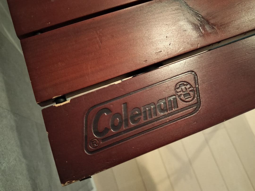 【廃盤】Coleman ウッドロール 2ステージ テーブル 折りたたみコンパクト
