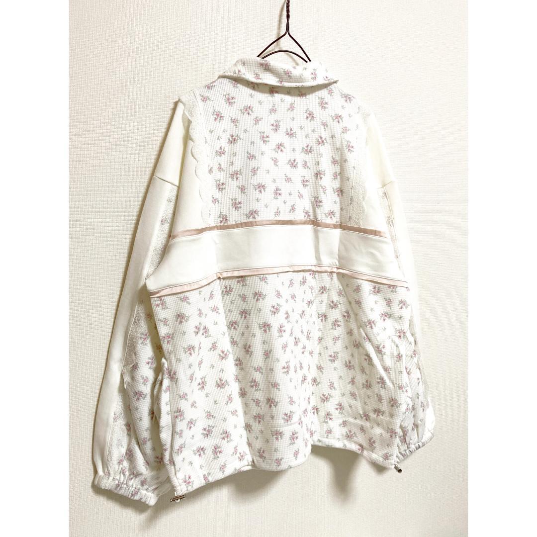 merry jenny 新品 ピンク floralコンビトラックジャケット