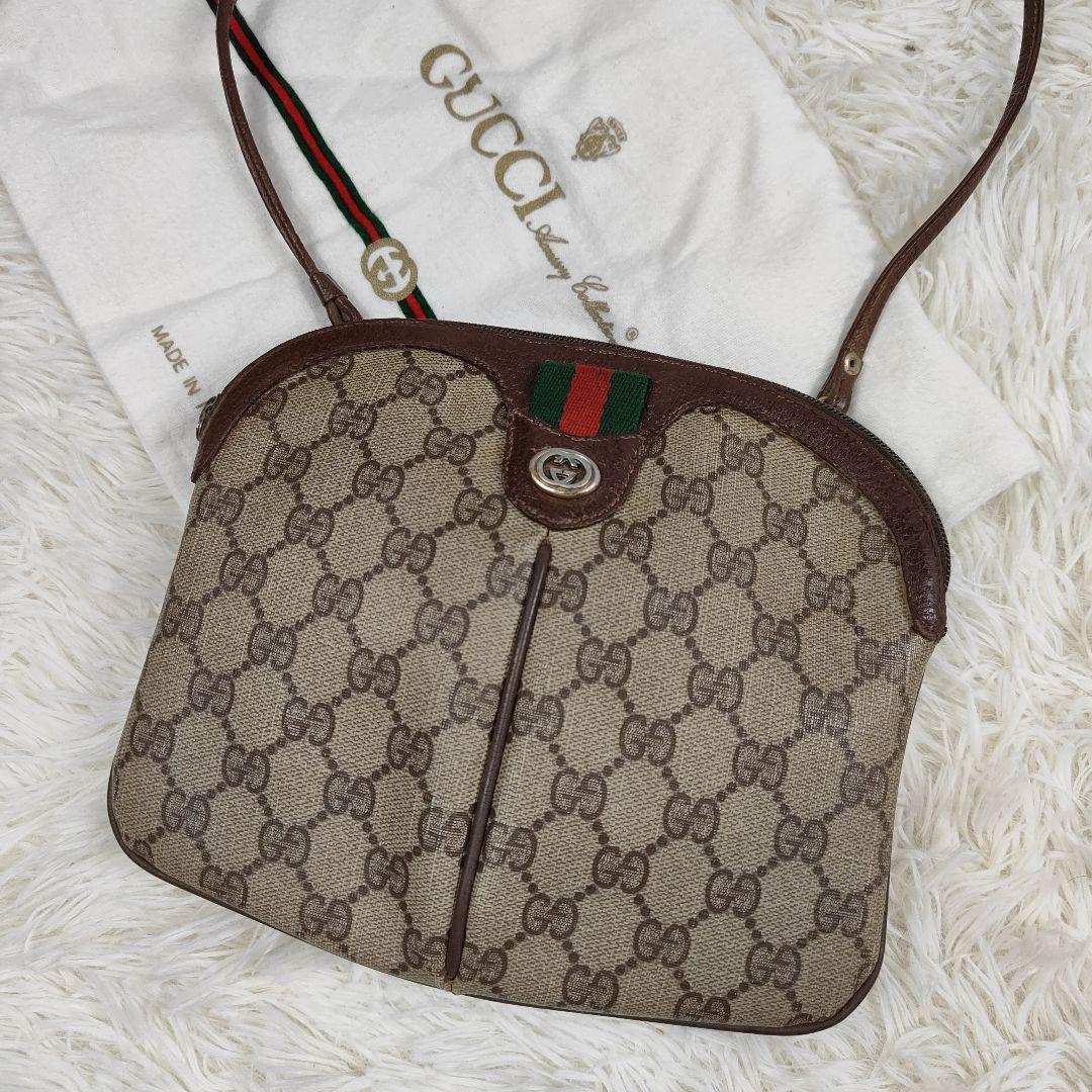 本日限定価格　グッチ　ショルダーバッグ　GGスプリーム　シェリーライン　PVC