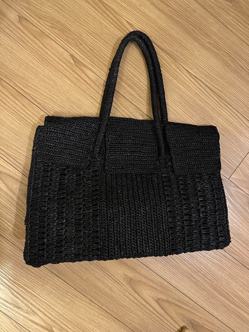 値下げ　MAISON N.H. PARIS ラフィアバック 完売本国サイト商品