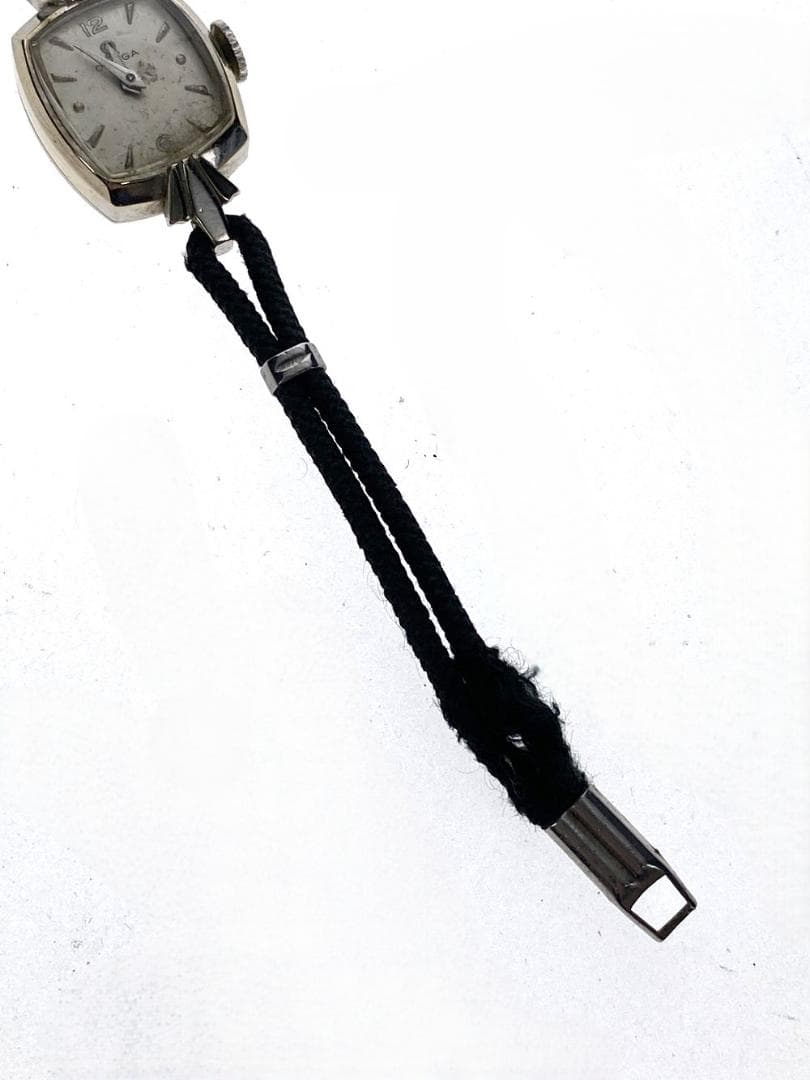 ◆OMEGA オメガ K14WG レディース レクタン 腕時計 09165