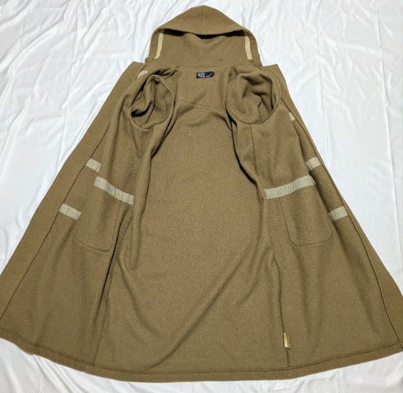 80s ラルフローレン ダッフルコート フード付き ロング ベージュ 入手困難