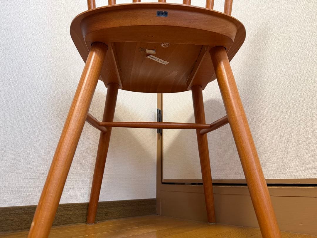 廃盤 TON ダイニングチェア unico 木製 北欧テイスト 椅子　２脚セット