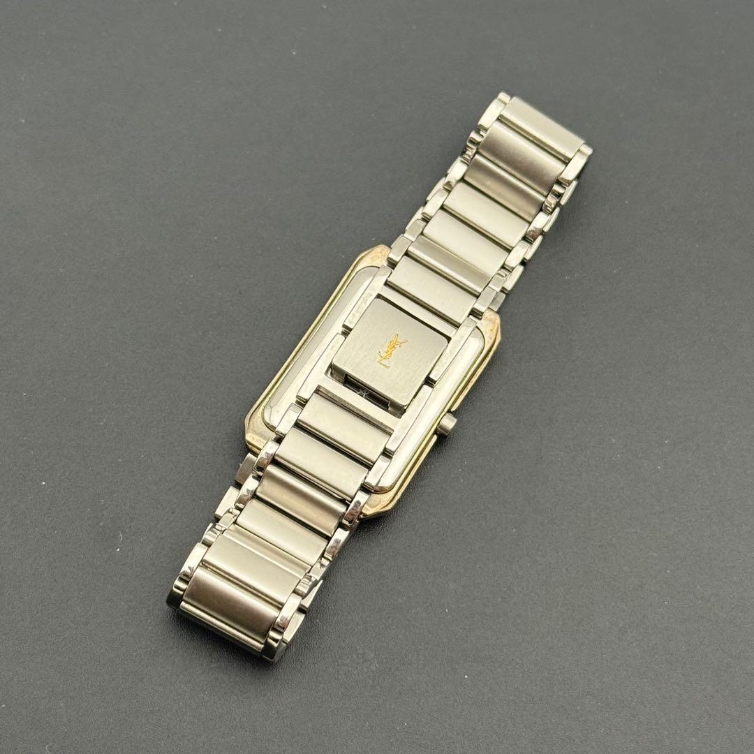 イヴサンローラン✨YSL クォーツ 腕時計 コンビカラー クォーツ スクエア