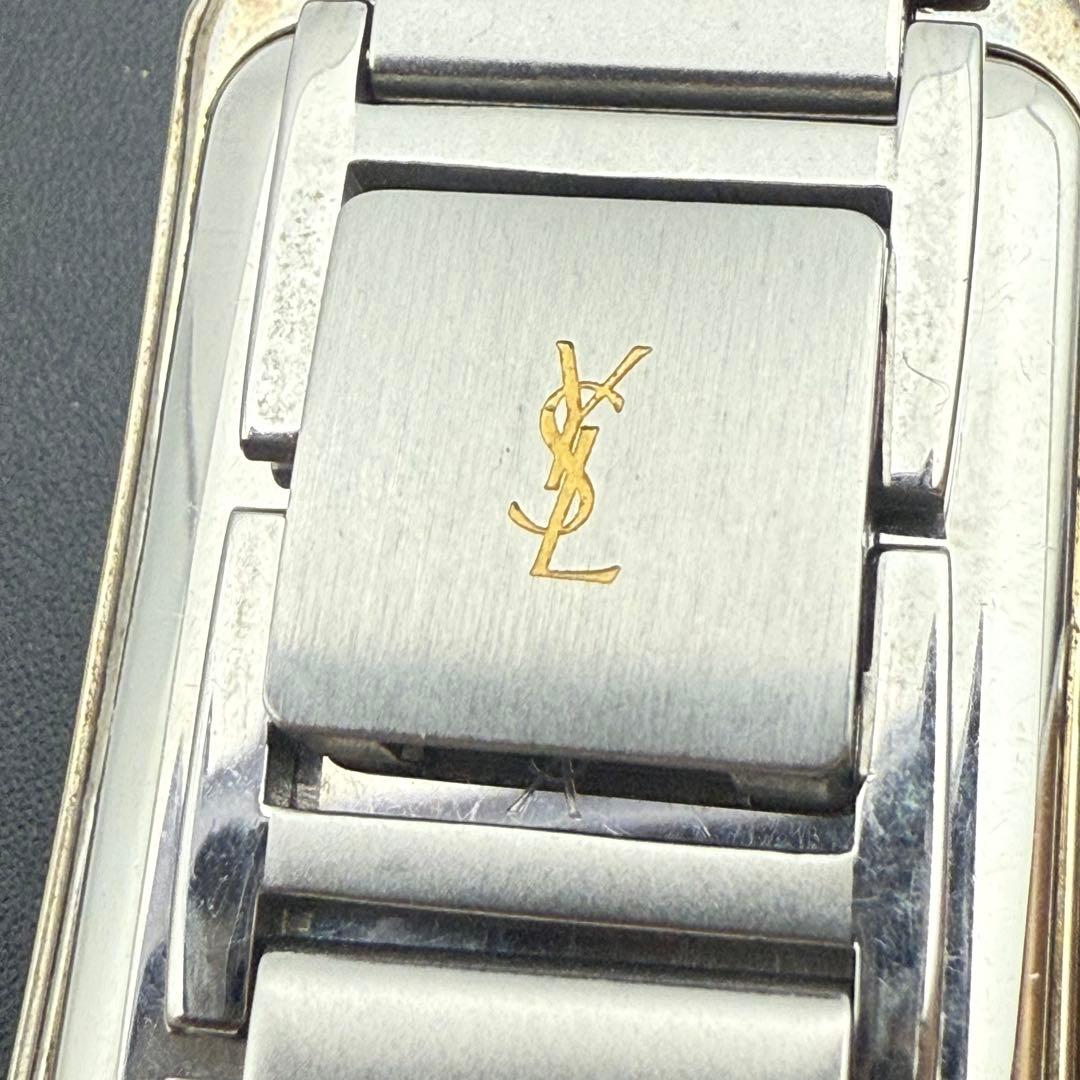イヴサンローラン✨YSL クォーツ 腕時計 コンビカラー クォーツ スクエア