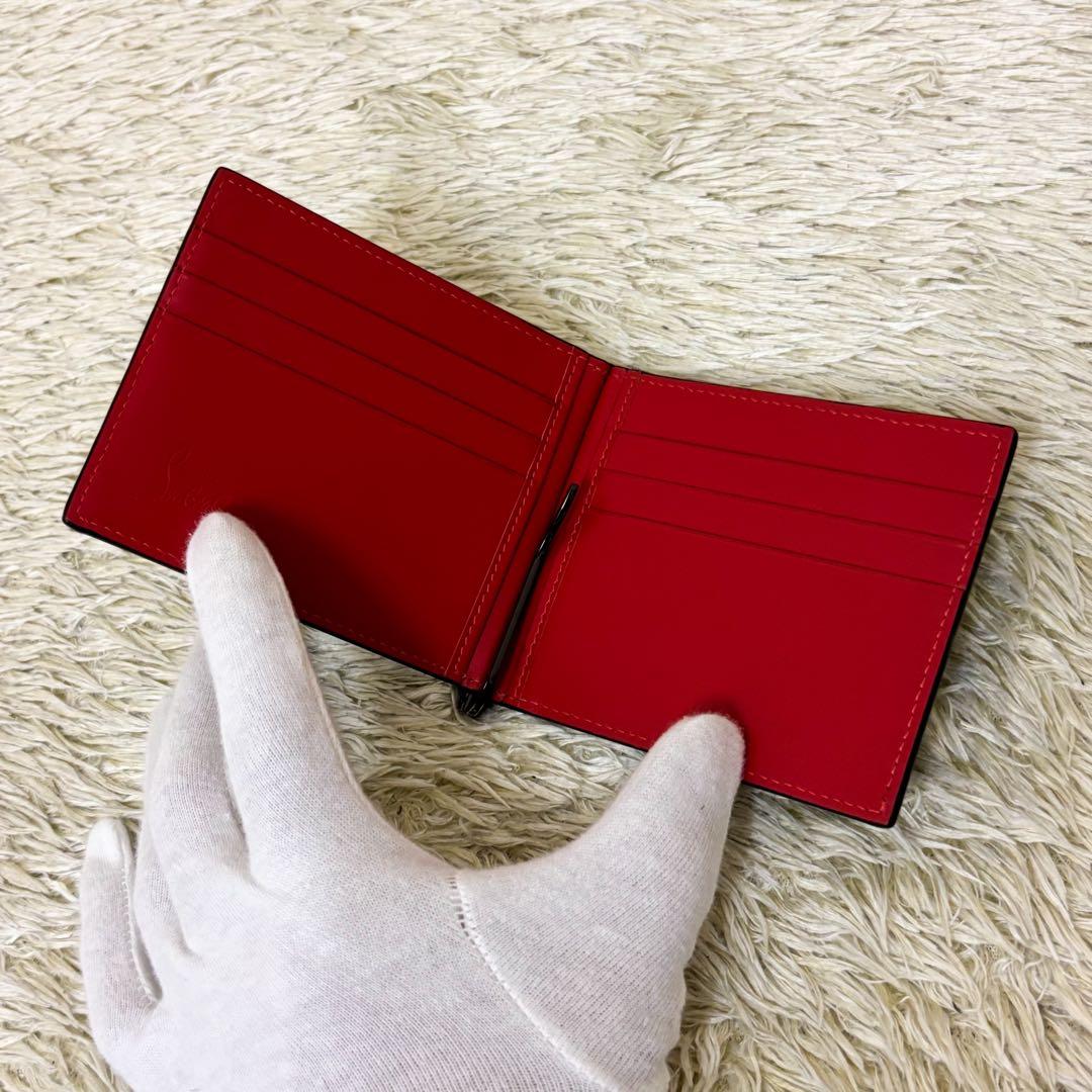 現行【新品同様】クリスチャンルブタン マネークリップ Groovy ブラック