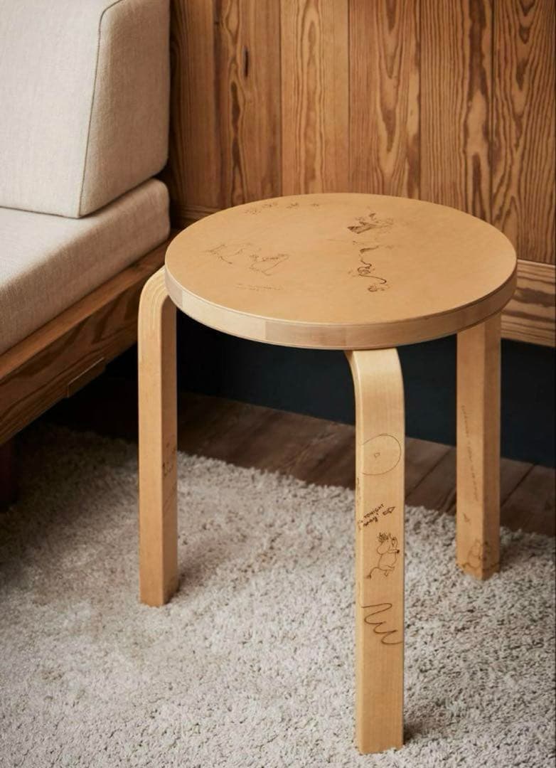【在庫1のみ】Artek + Moomin アルテック＋ムーミン　スツール60
