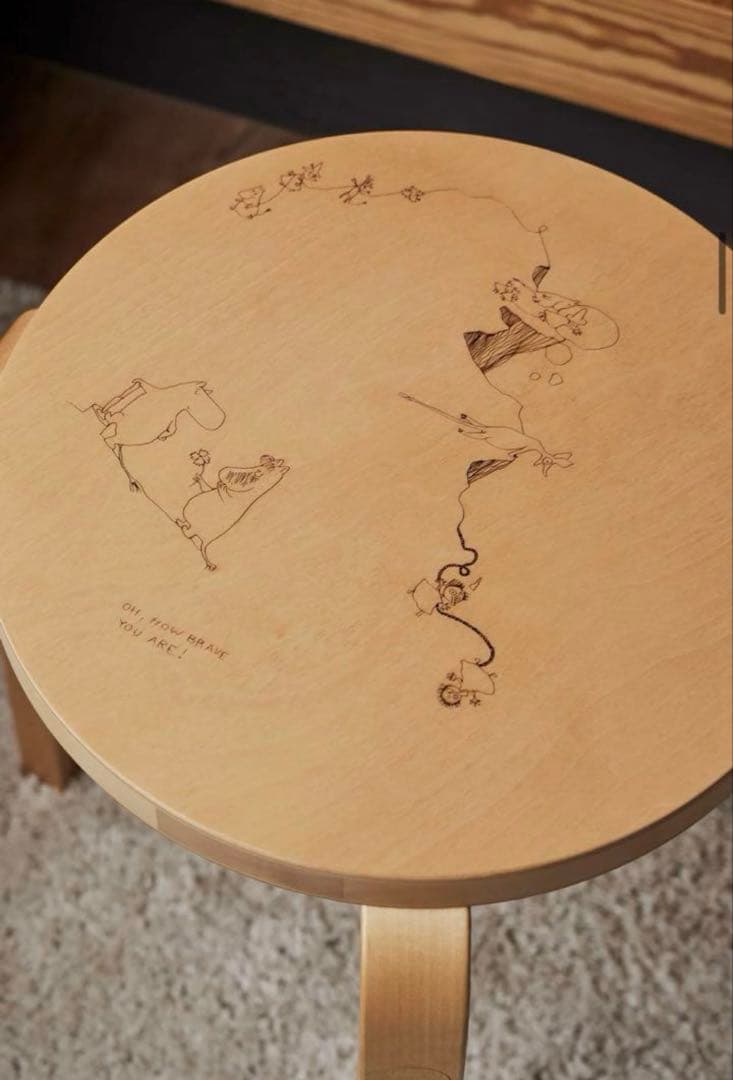 【在庫1のみ】Artek + Moomin アルテック＋ムーミン　スツール60