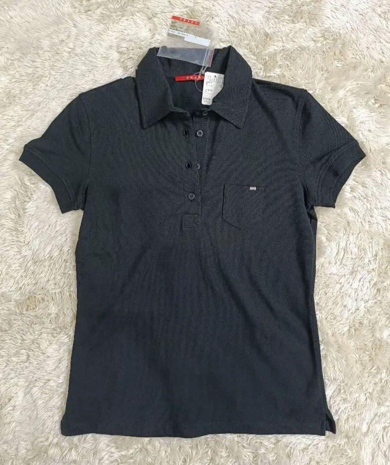 Myday公式アカウント01　PRADA ポロシャツ【サイズL】【ロゴ】