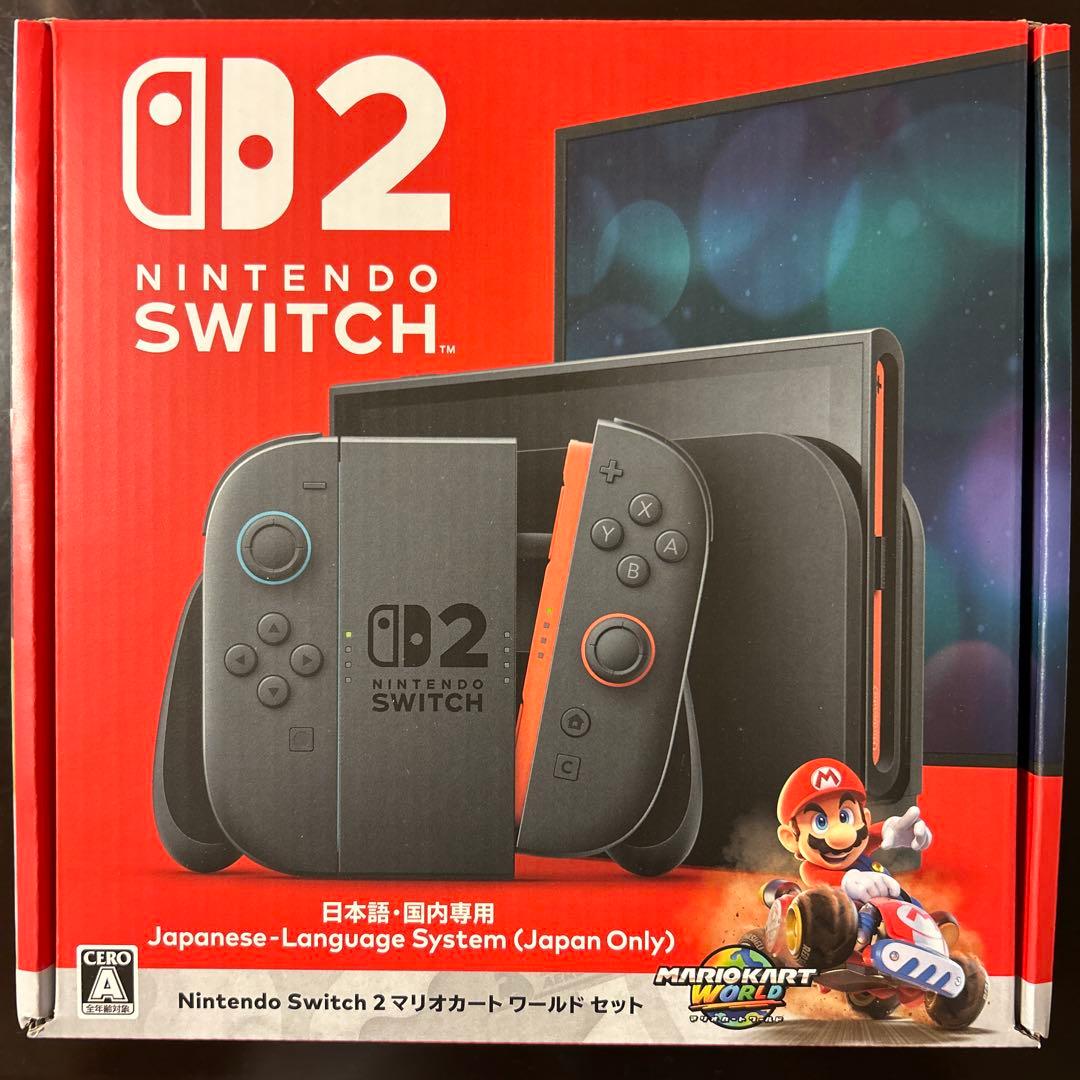 Nintendo Switch 2 日本語対応 本体　マリオカートワールド