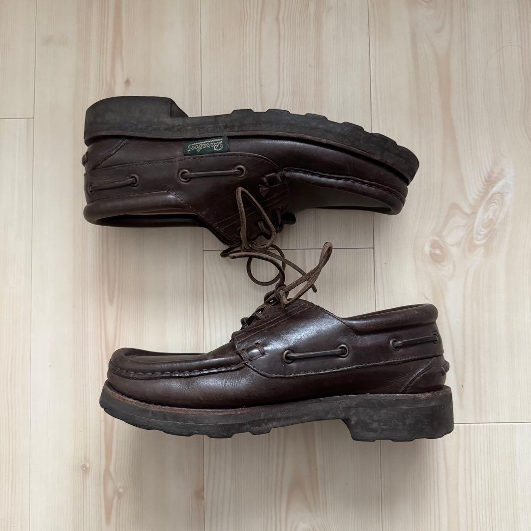 POP 90s old Paraboot モカシン デッキシューズ UK6
