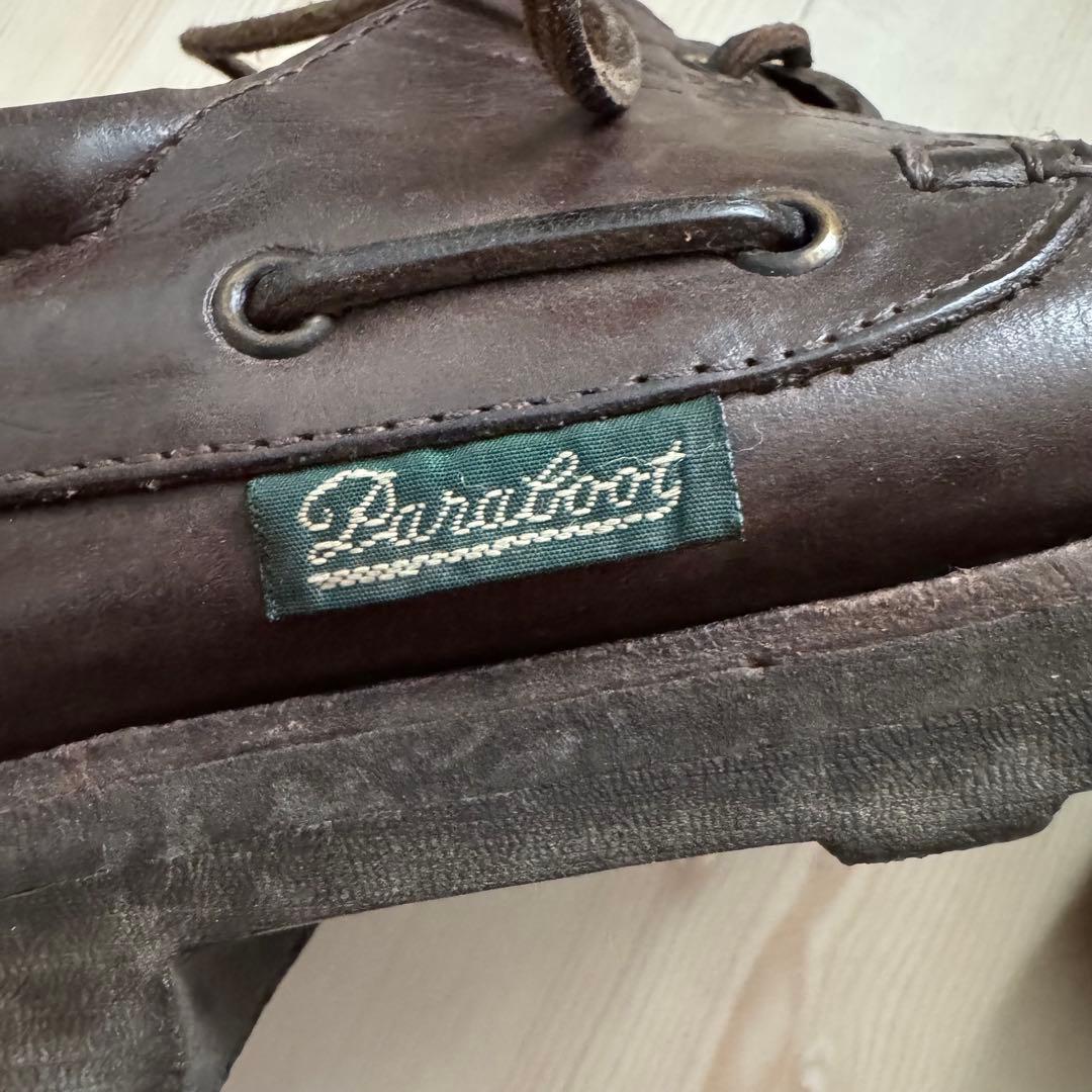 POP 90s old Paraboot モカシン デッキシューズ UK6