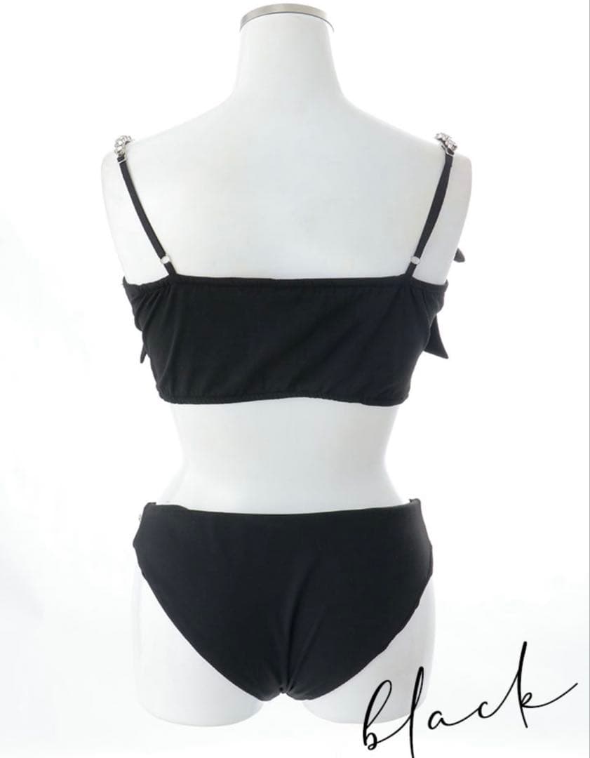 完売品　シュガーナイン　水着　サイドリボンビジュースタッズビキニ