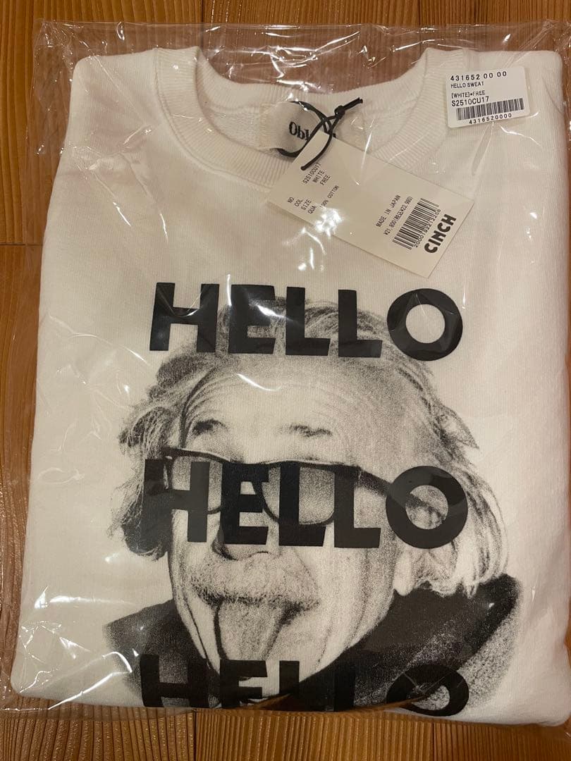 Oblada オブラダ HELLO SWEAT アインシュタイン　新品
