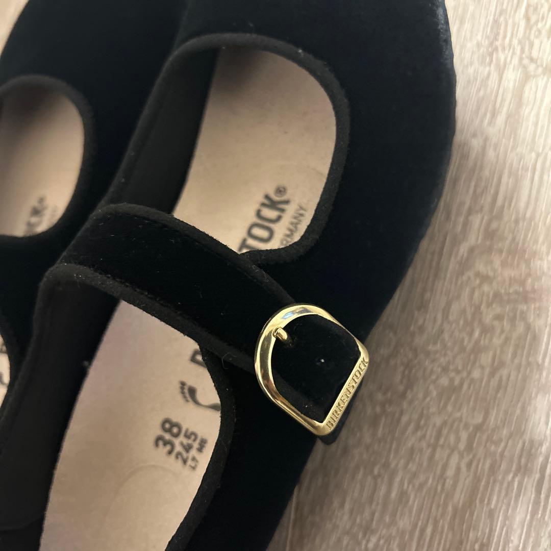 BIRKENSTOCK santa clarita ブラック38(24.5cm)