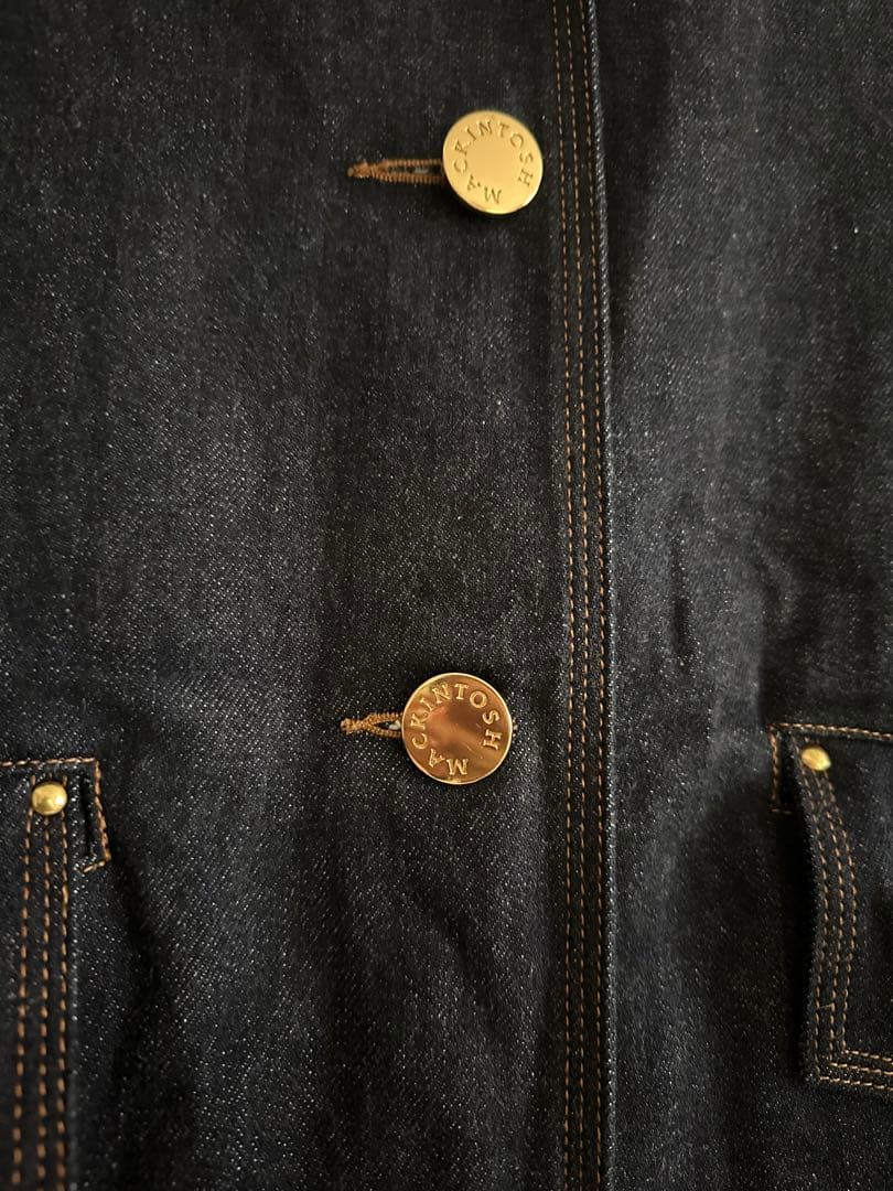 MACKINTOSH ハンビー ノーカラー デニムジャケット【サイズ6】