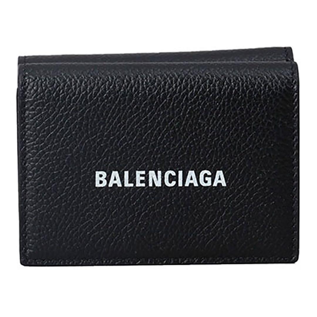 フ様 BALENCIAGA ブラック 三つ折り財布
