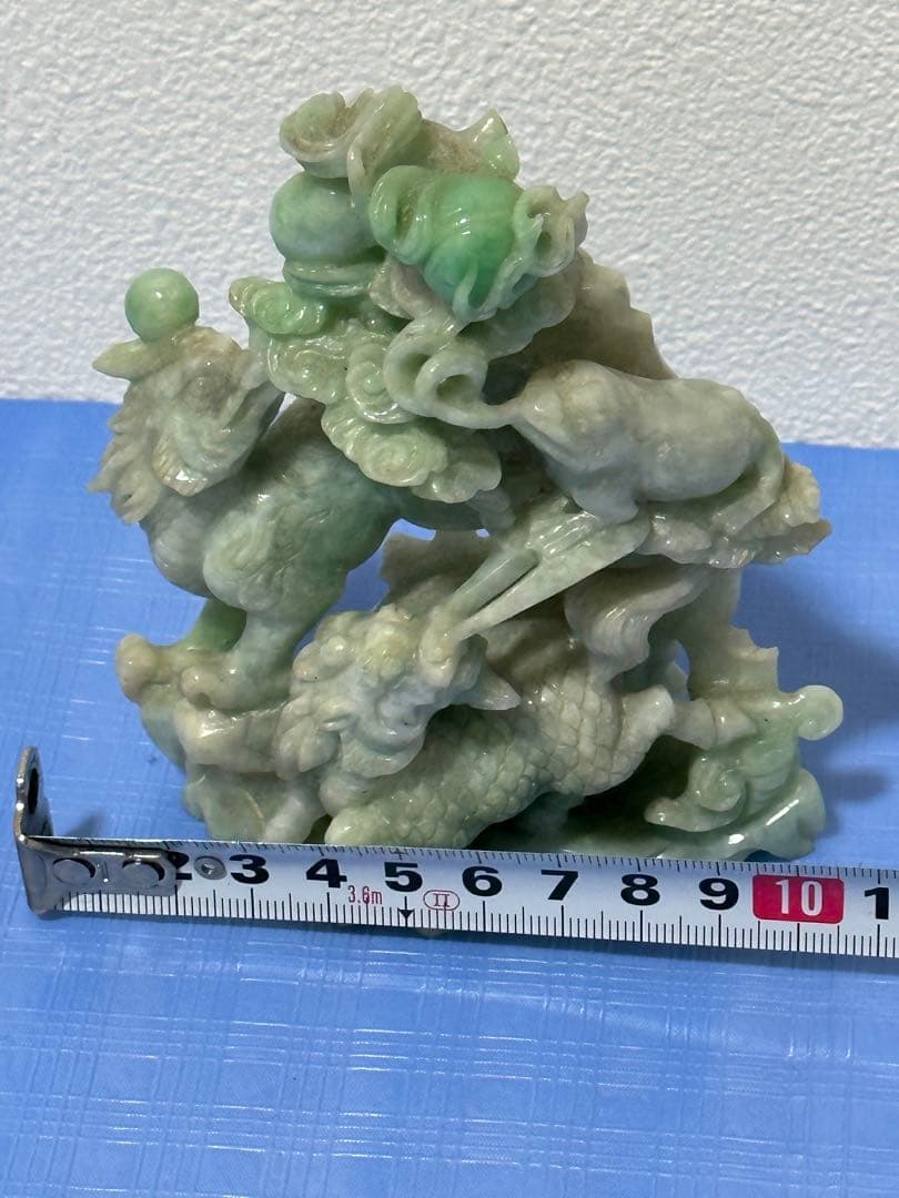 音楽さん專用 中国美術 翡翠 置物 天然石 彫刻 ヒスイ