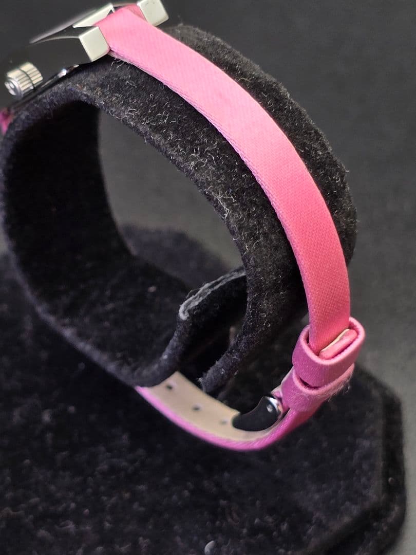 電池交換済 ベルト美品 研磨 GUCCI 3900L ピンク文字盤 グッチ 時計