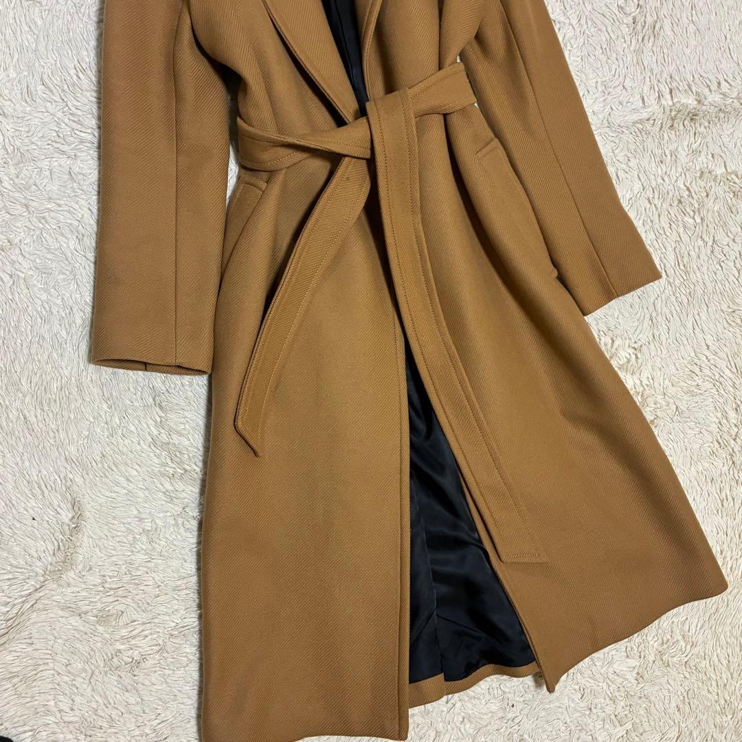 ZARA 美品 マンテコ ベルト キャメル ベージュ ロングコート