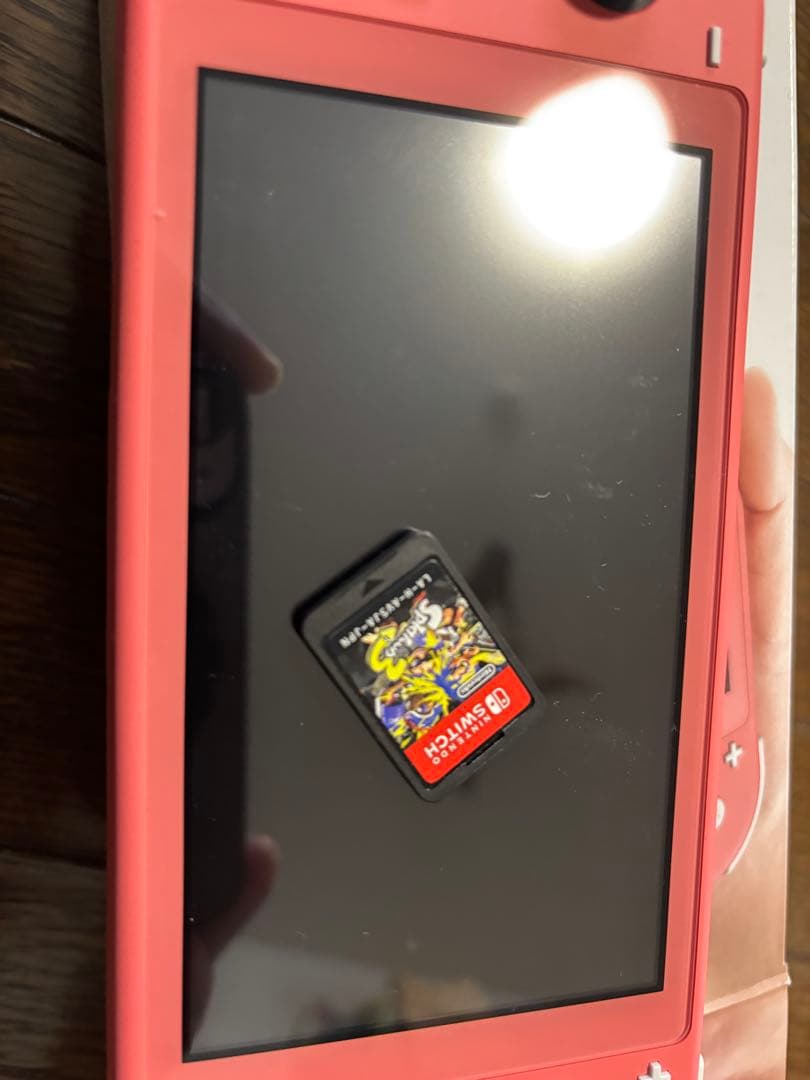 新古品:Nintendo Switch Lite コーラルピンク 本体+スプラ3