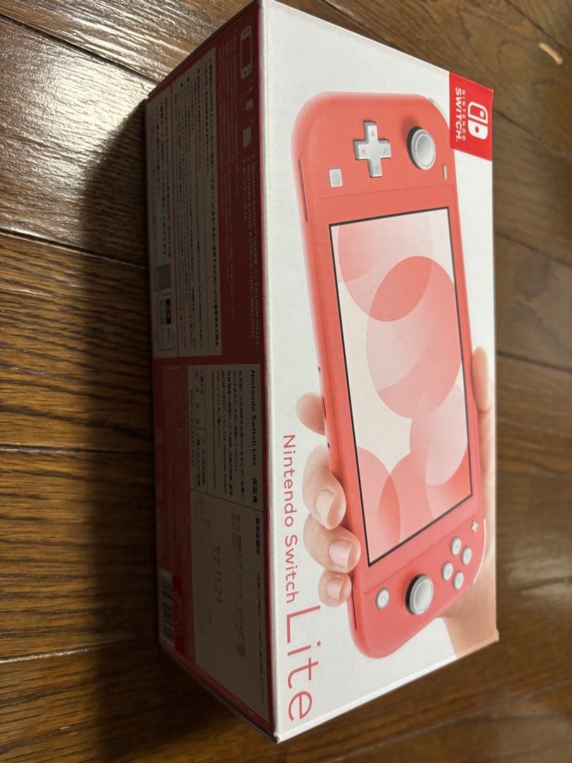 新古品:Nintendo Switch Lite コーラルピンク 本体+スプラ3