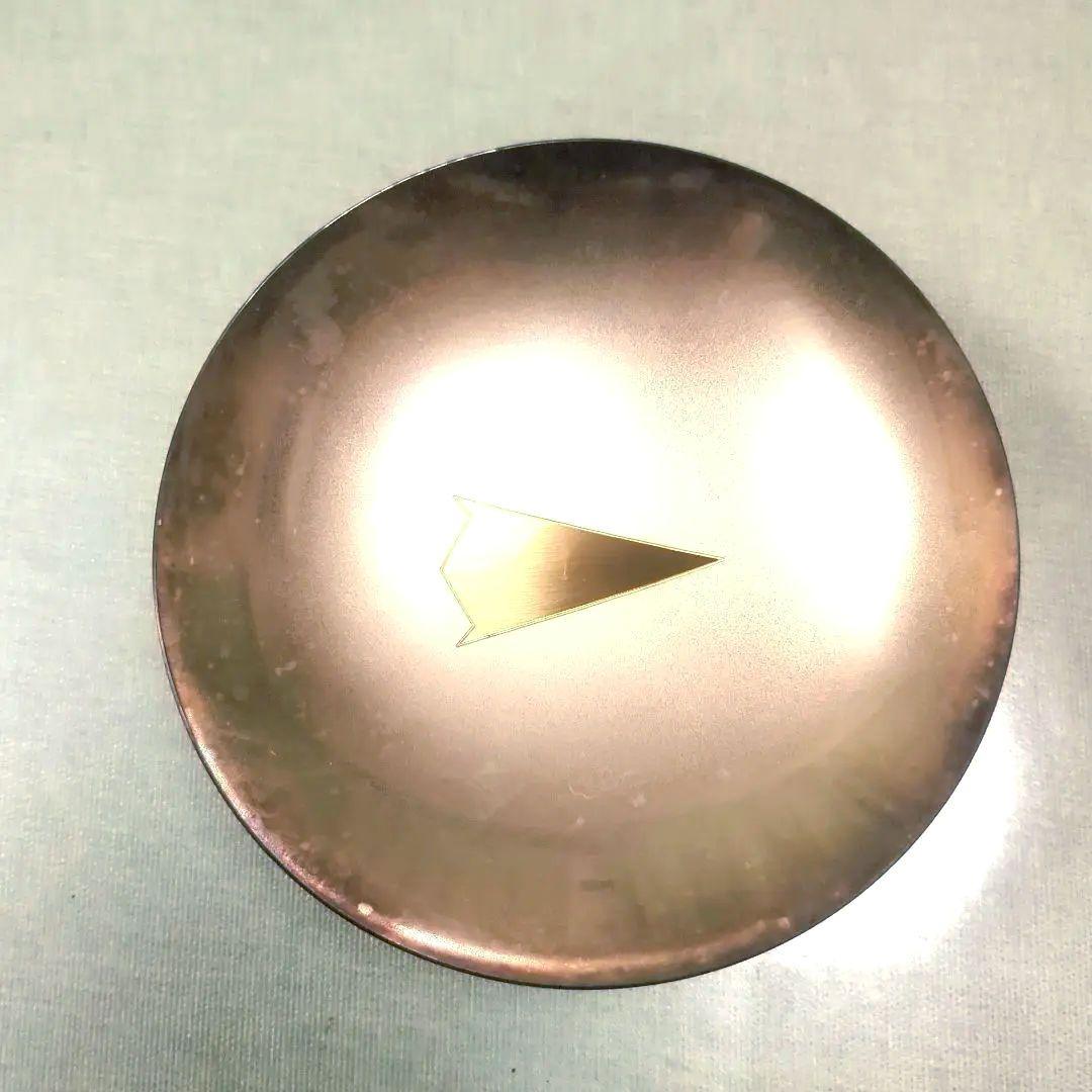 純銀盃【山崎商店謹製】金装飾付き 木箱付き　169g　記念品　刻印あり