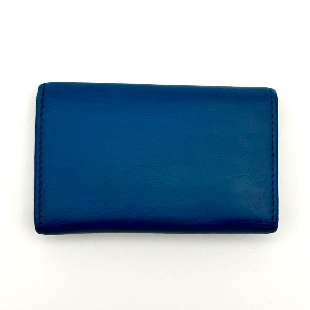 CHANEL シャネル キーケース レザー ブルー