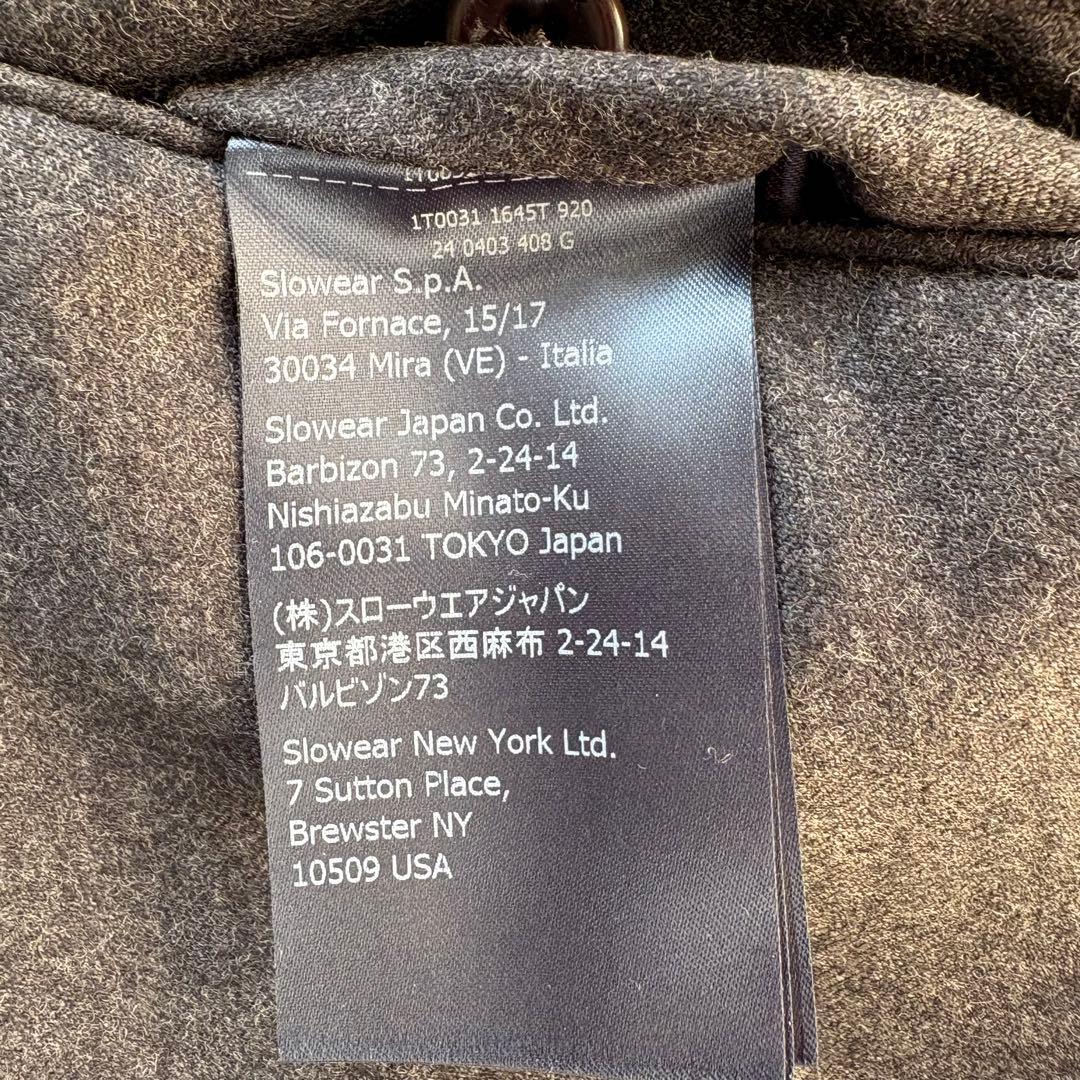 1T0031 INCOTEX ウールサキソニーソリッド テーパードパンツ 44