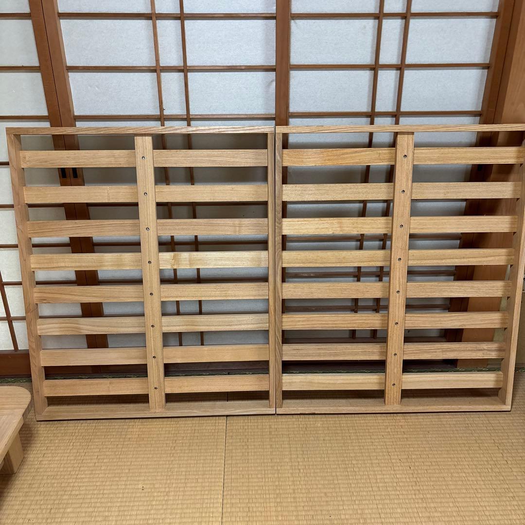 キツツキマーク　飛騨産業　木製すのこベッドフレーム