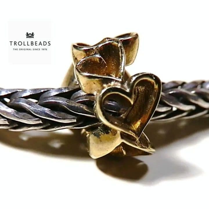 れ*ん様 トロールビーズ　TROLLBEADS 18K　ハーツガロア・ゴールド